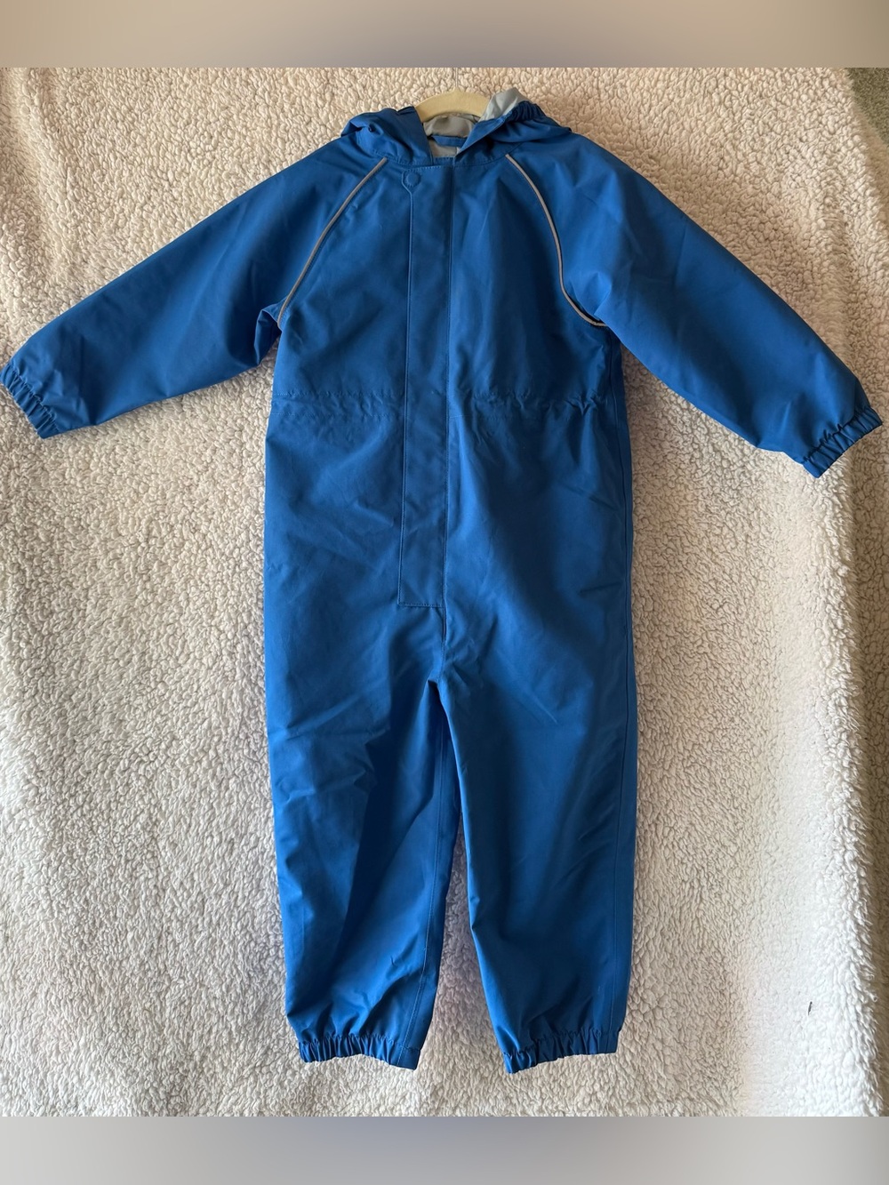 Jan & Jul Blue 3T One-Piece Rain Suit with Hood